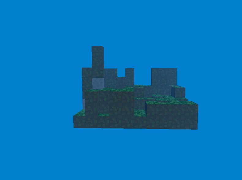 OpenGL Art 3d blocks